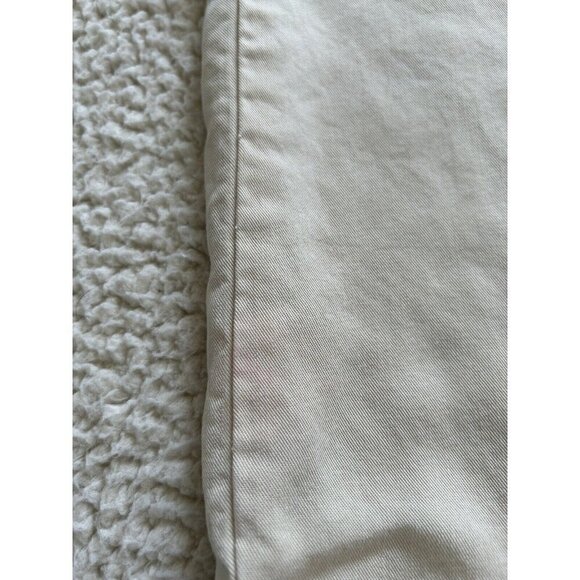 Dylan by True Grit Pants Womens Tencel Ivory Side Stripe Crop Ankle Relax Size 6 - Picture 8 of 8